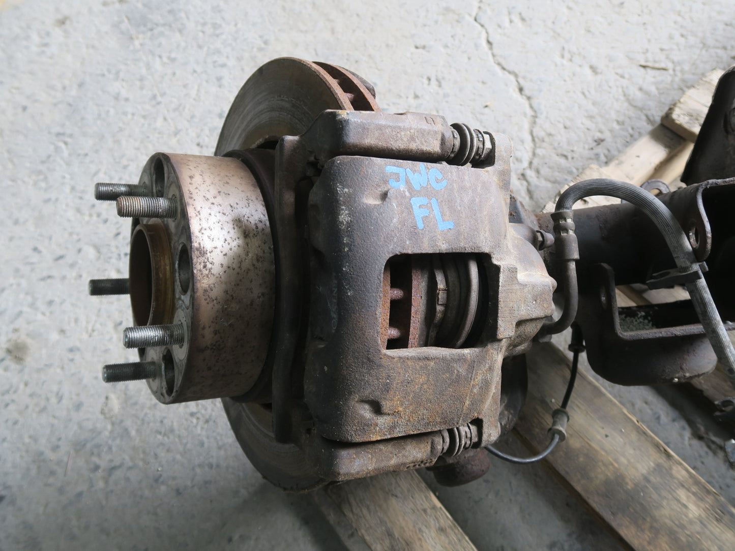 09-15 Jeep Wrangler JK Rubicon Tru-lok DANA44 Front Axle Brake Assy 3.73 Ratio