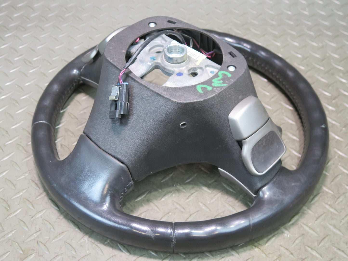 2006 Chevrolet Corvette C6 A/T Leather Steering w Shifter Paddles Black OEM