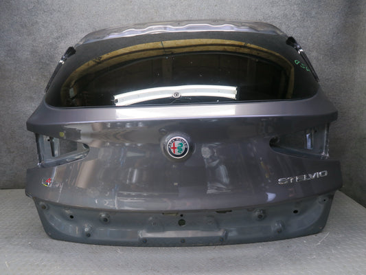 2017-2023 Alfa Romeo Stelvio Q4 Rear Trunk Lid Tail Gate W/ Glass Assembly Gray