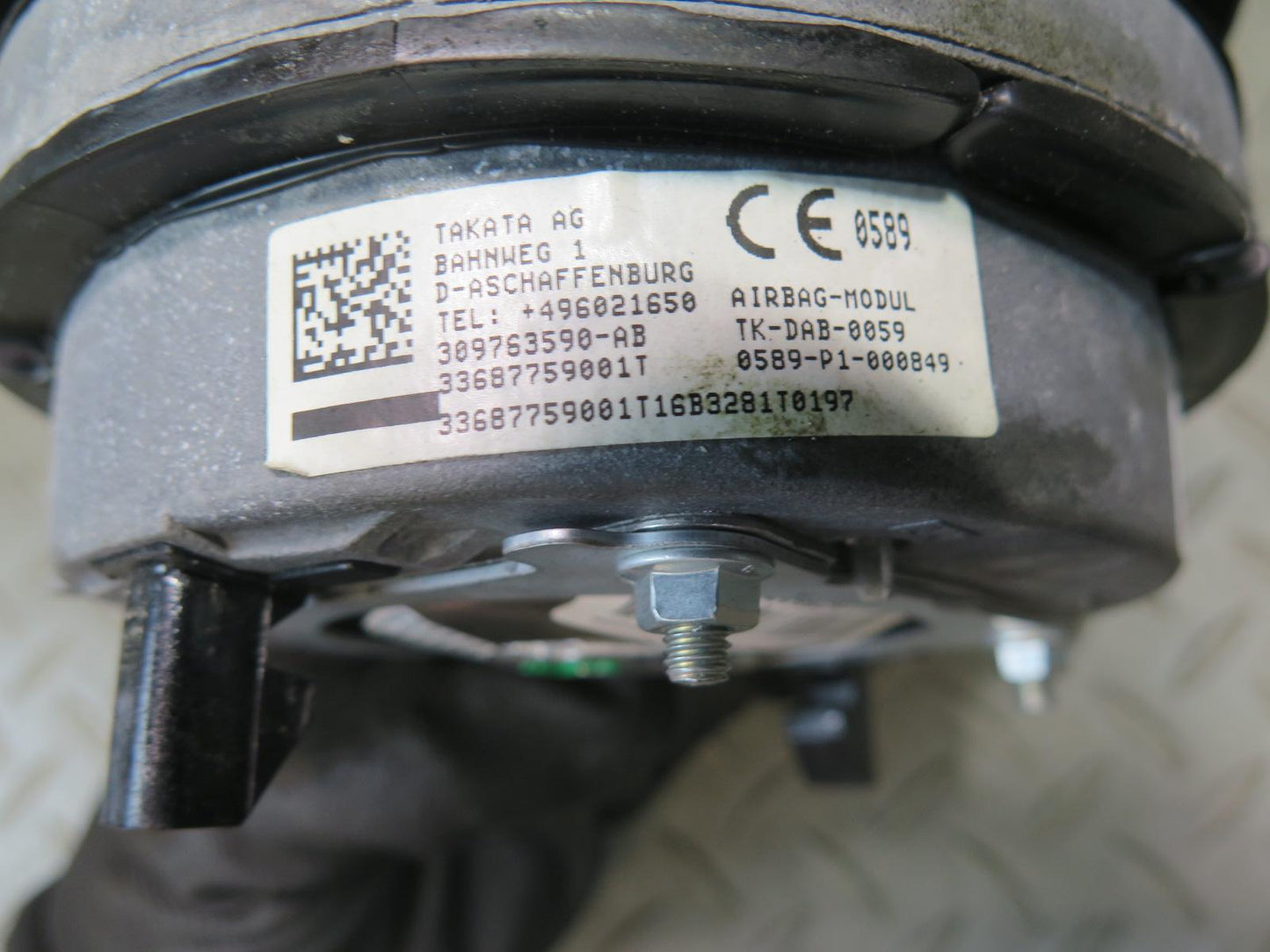 00-03 BMW E39 FRONT LEFT DRIVER SIDE STEERING WHEEL SRS AIRBAG OEM