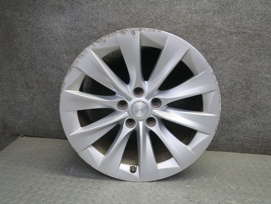 2016-2019 Tesla Model S 75D Alloy R19" Wheel 10 Spoke Rim 19x8J ET40 Silver