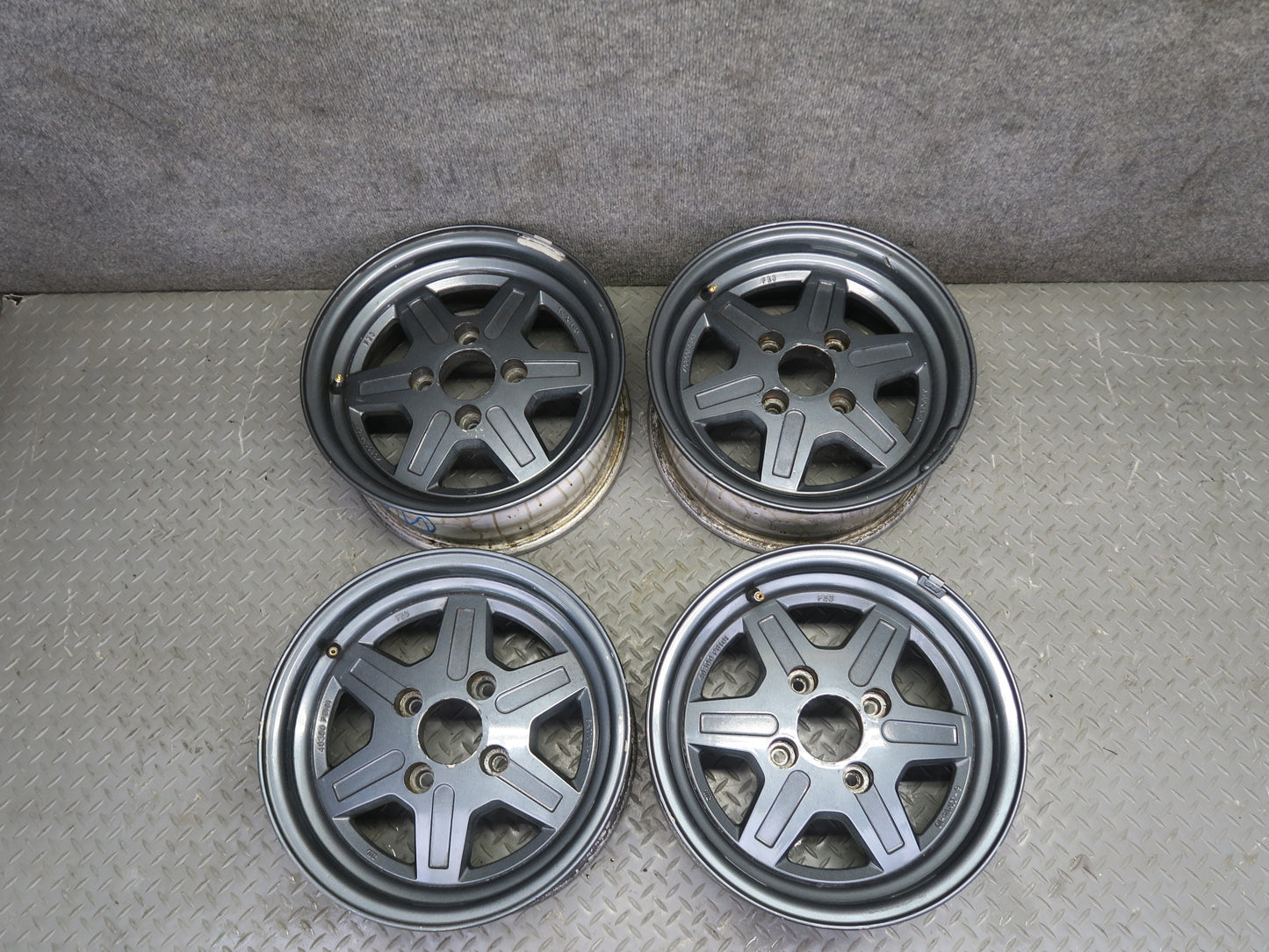 79-83 Datsun Nissan 280ZX S130 Factory 14" R14 Wheel Rim 14X6J ET10 Set of 4 OEM