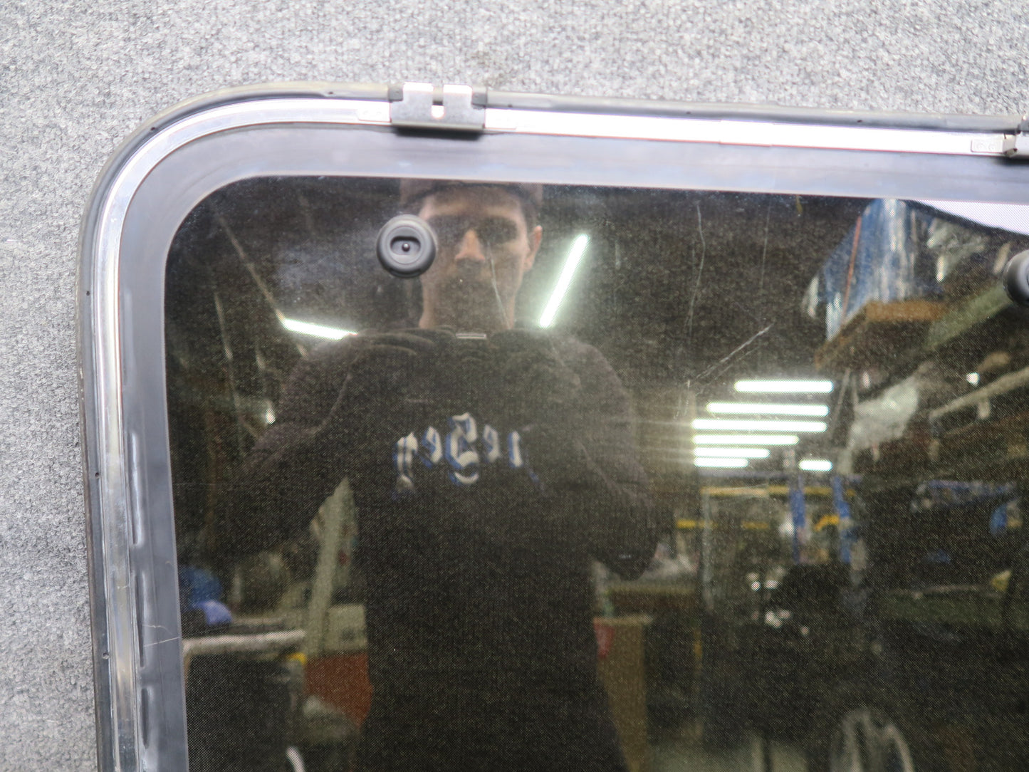 85-89 Nissan Z31 300ZX 2+2 Right T-top Roof Glass Panel Tinted w Lock Latch OEM