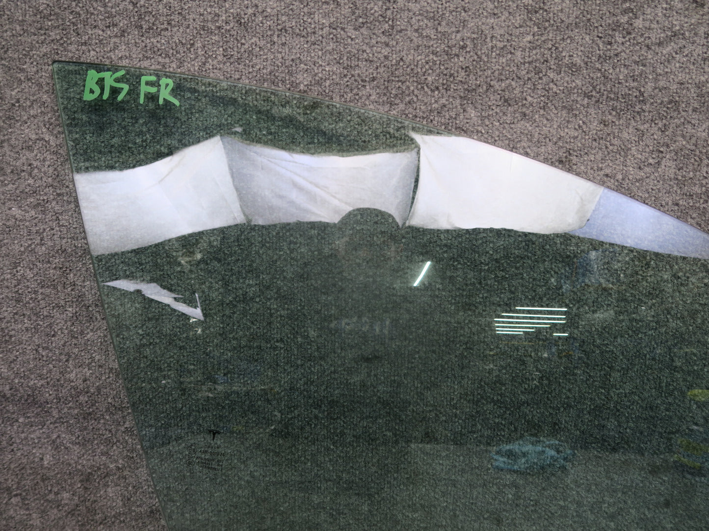 2016-2019 Tesla Model S 75D Front Right Passenger Side Door Window Glass