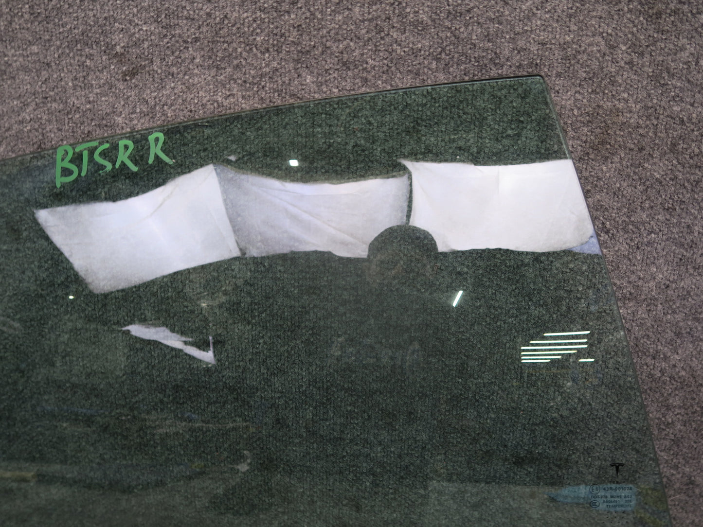 2016-2019 Tesla Model S 75D Rear Right Passenger Side Door Window Glass