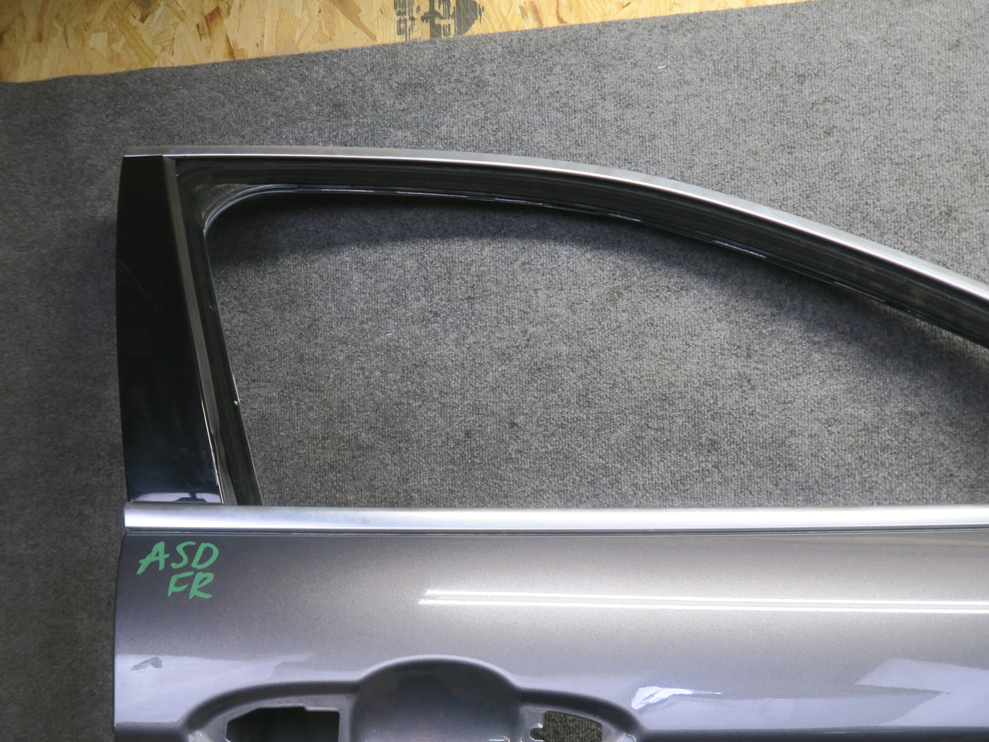 2017-2023 Alfa Romeo Stelvio Front Right Side Door Shell Panel W/o Glass Gray