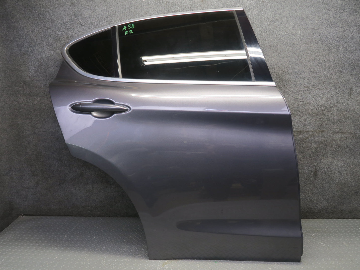 2017-2023 Alfa Romeo Stelvio Rear Right Side Door Shell Panel W/ Glass Gray