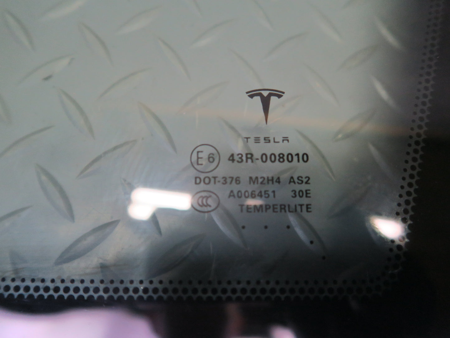 2016-2019 Tesla Model S 75D Rear Right Pass Side Quarter Window Glass