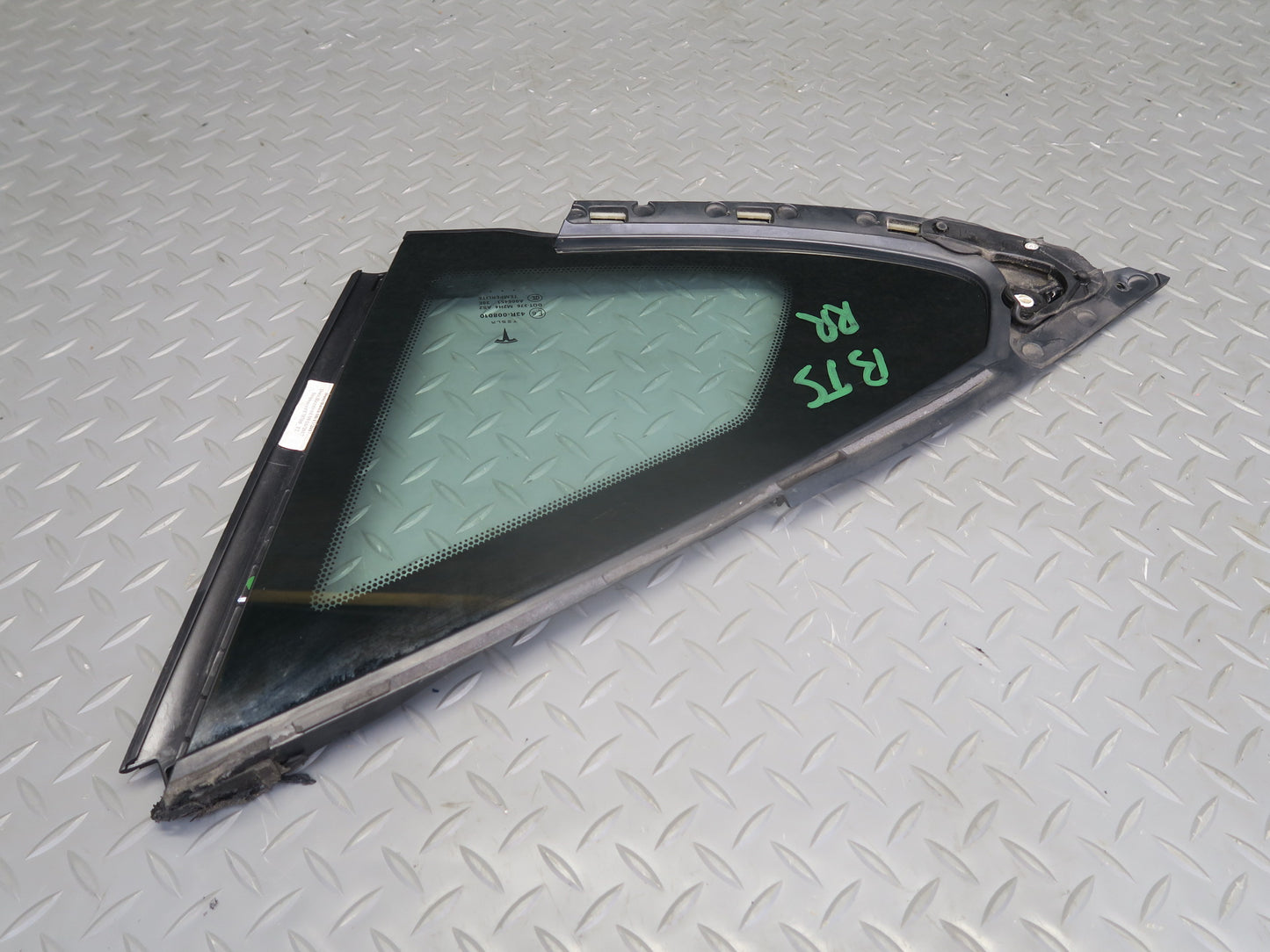 2016-2019 Tesla Model S 75D Rear Right Pass Side Quarter Window Glass