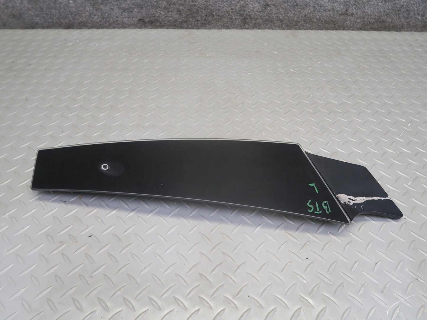 2016-2019 Tesla Model S 75D Left Driver Side B-pillar Glass Applique W/ Camera