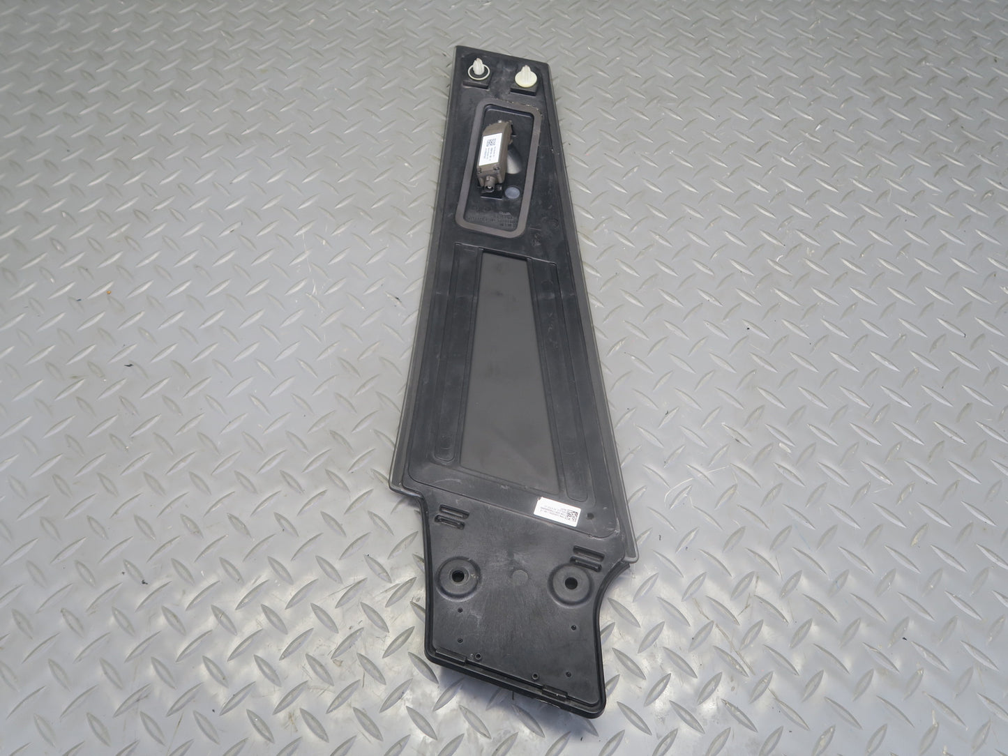 2016-2019 Tesla Model S 75D Left Driver Side B-pillar Glass Applique W/ Camera