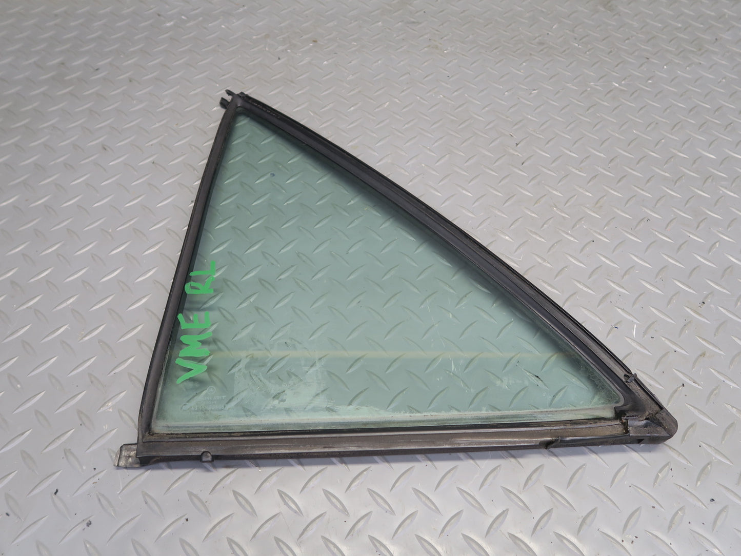 1990 Mercedes W124 300E Rear Left Door Quarter Glass Window OEM