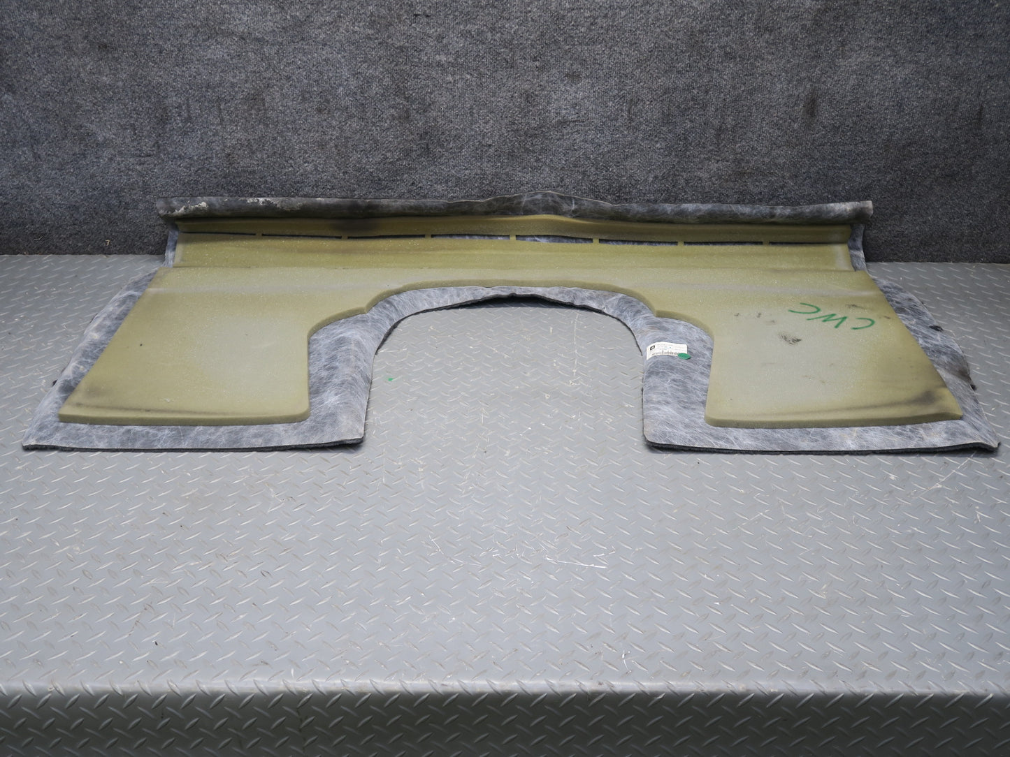 05-11 Chevrolet Corvette C6 Coupe Rear Seat Back Trim Carpet Cover Panel OEM