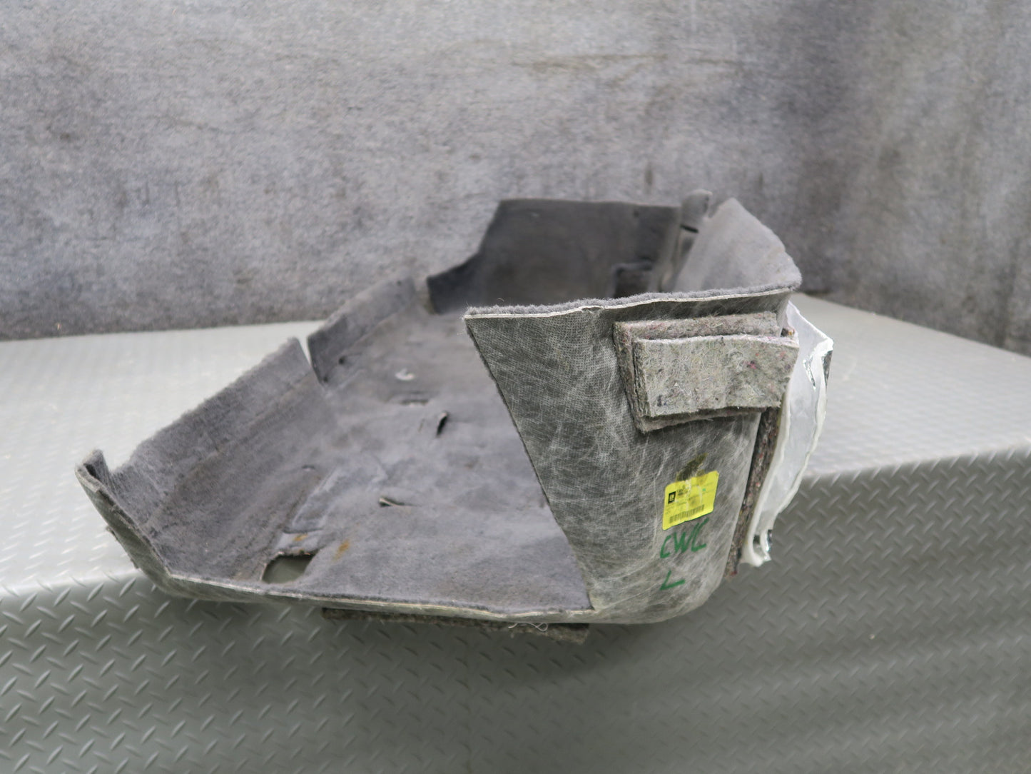 05-13 Chevrolet Corvette C6 Front Left Floor Carpet Liner Black 15265986 OEM