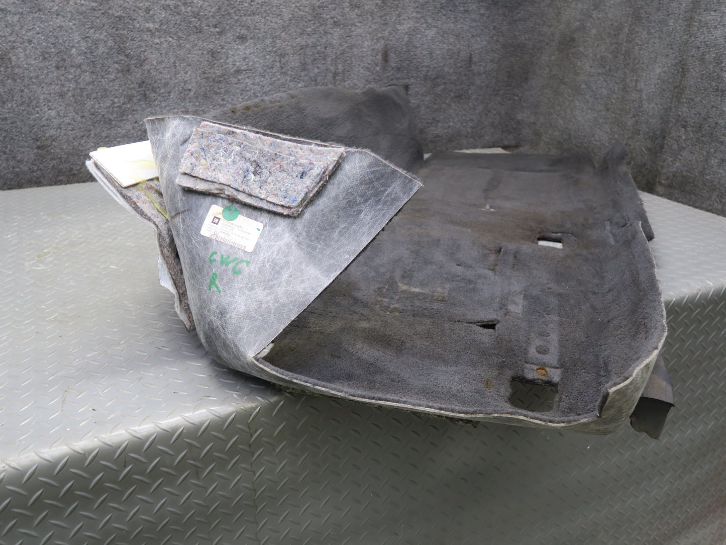 05-13 Chevrolet Corvette C6 Front Right Floor Carpet Liner Black 15265989 OEM