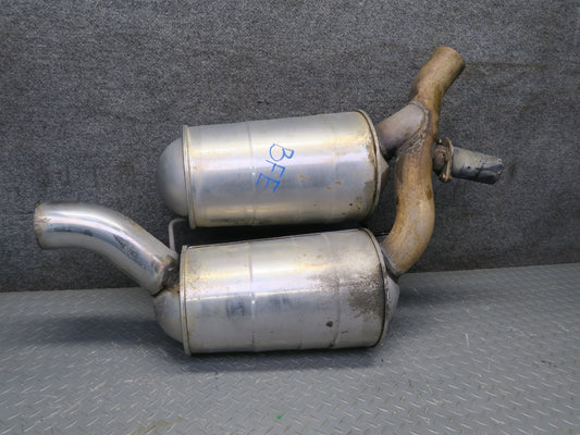 02-03 BMW E39 540i 4.4L M62 Sedan Rear Exhaust Muffler Zeuna Starker 1433351 OEM