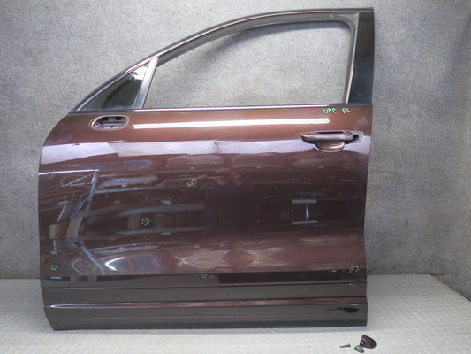 2011-2018 Porsche Cayenne 958 Front Left Door Shell Panel w Glass Mahagony