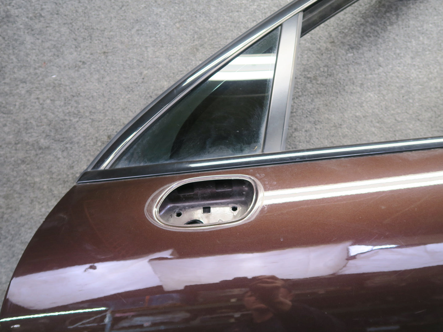 2011-2018 Porsche Cayenne 958 Front Left Door Shell Panel w Glass Mahagony