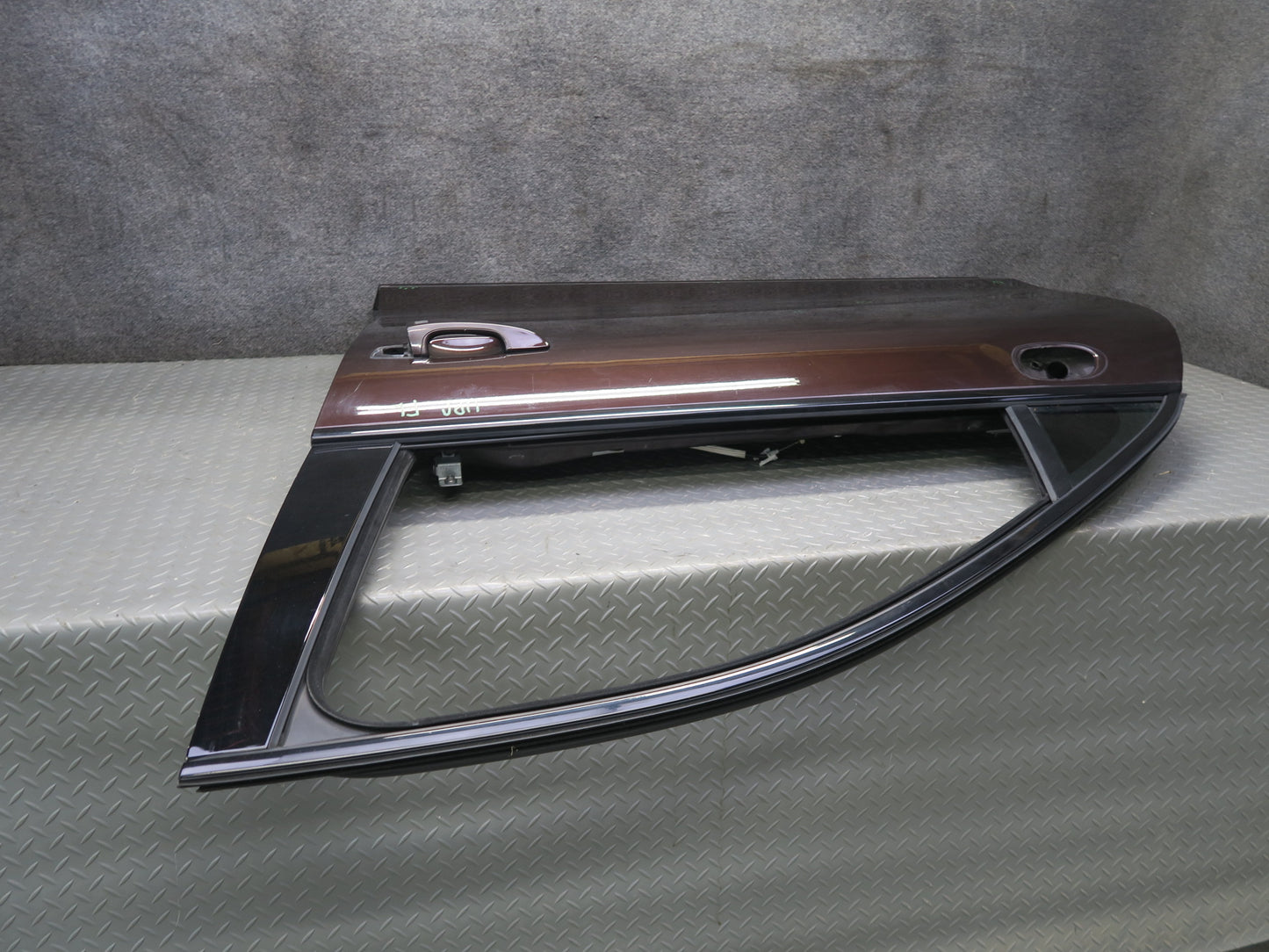 2011-2018 Porsche Cayenne 958 Front Left Door Shell Panel w Glass Mahagony