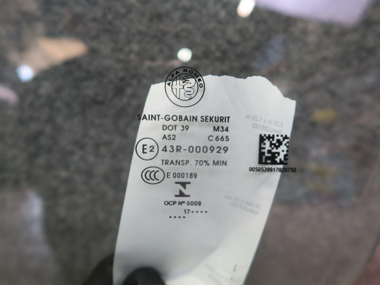 2017-2023 Alfa Romeo Stelvio Front Left Driver Side Door Glass Window