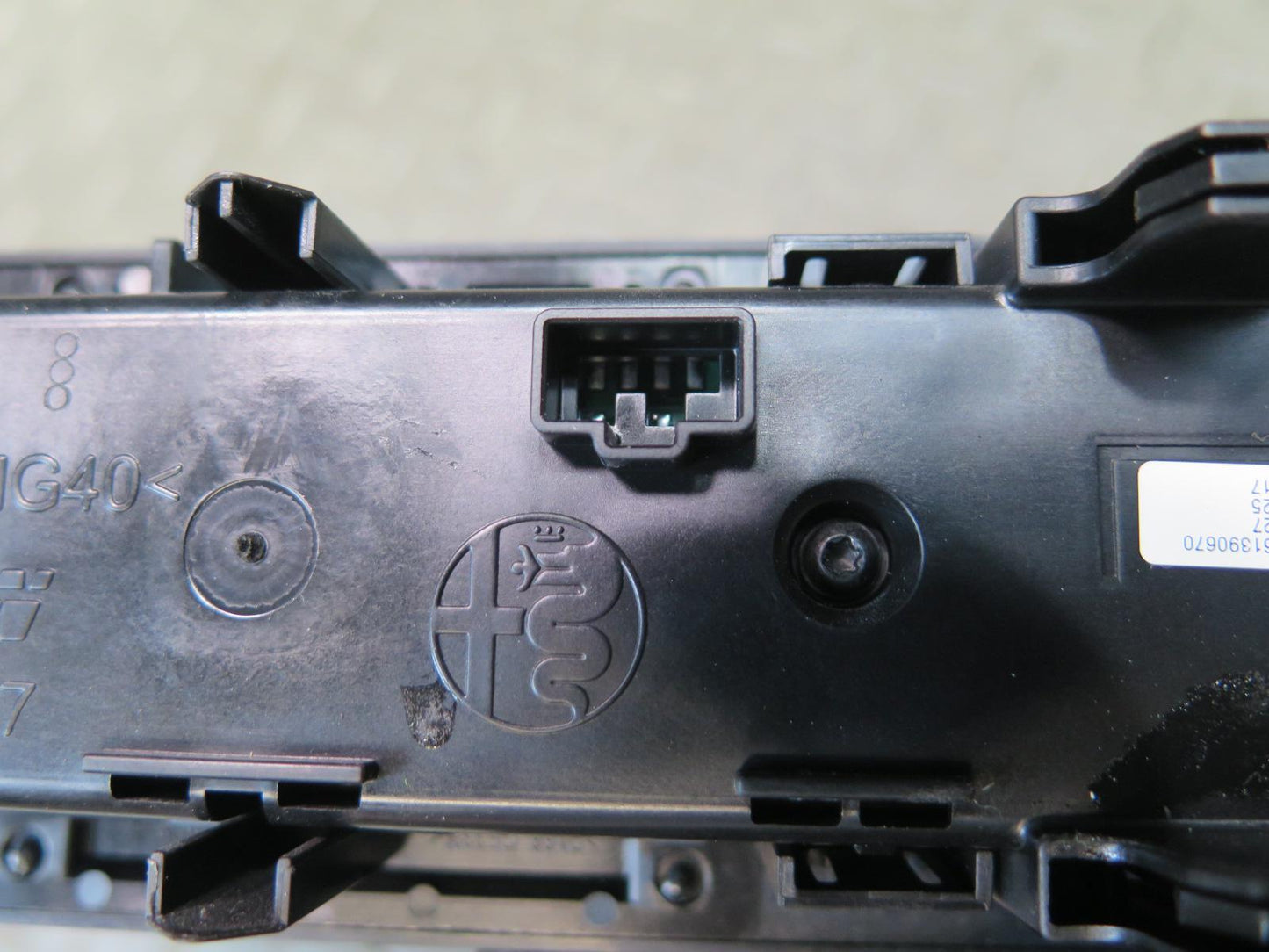 2017-2023 Alfa Romeo Stelvio A/C Climate Heater Control Switch Panel