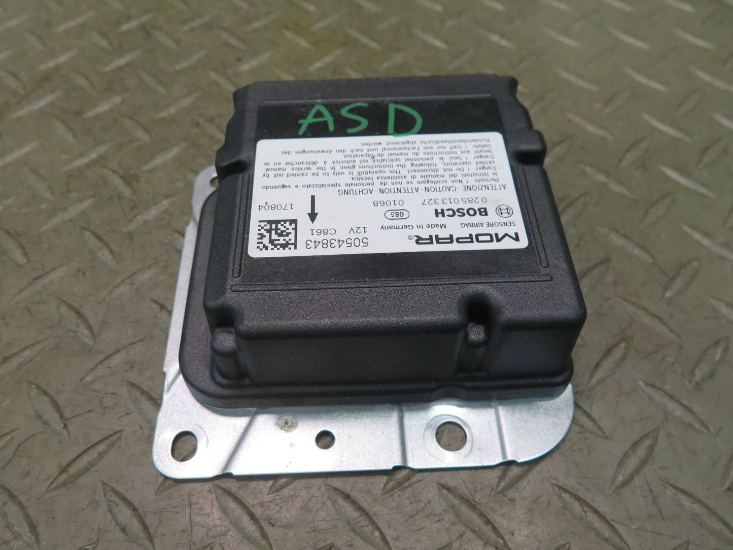 17-19 ALFA ROMEO STELVIO RESTRAINT DIAGNOSTIC COMPUTER MODULE SRS UNIT OEM