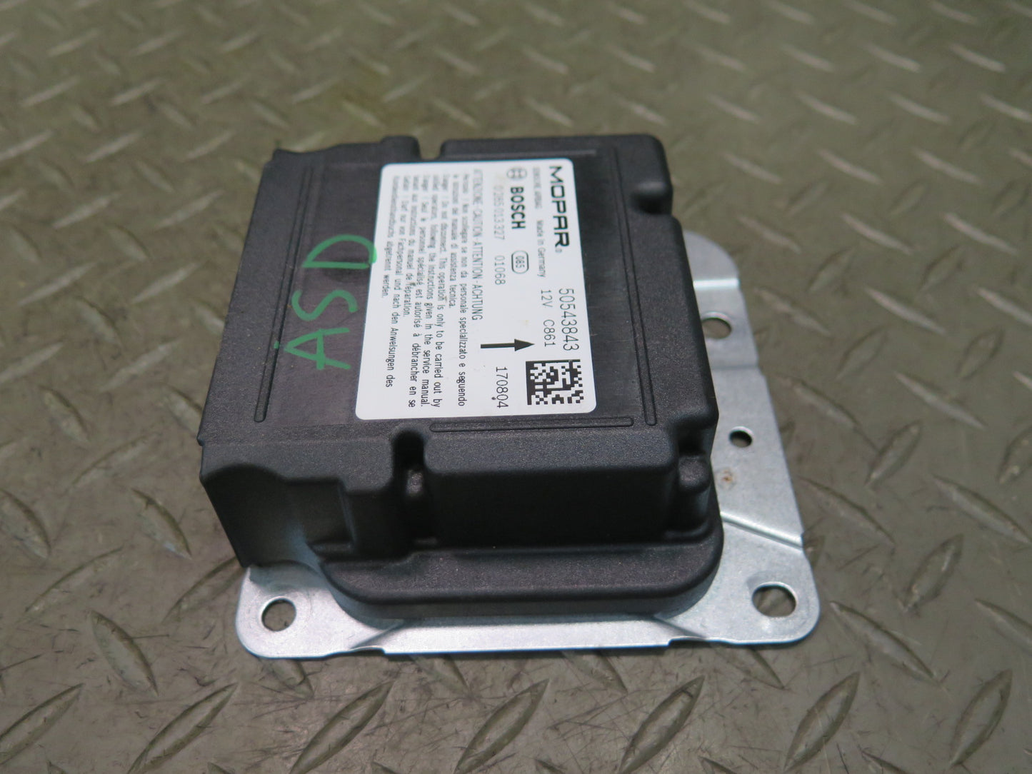 17-19 ALFA ROMEO STELVIO RESTRAINT DIAGNOSTIC COMPUTER MODULE SRS UNIT OEM