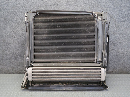 04-06 BMW E53 X5 4.8L N62 Radiator A/C Condenser Oil Cooler Fan Shroud Assembly