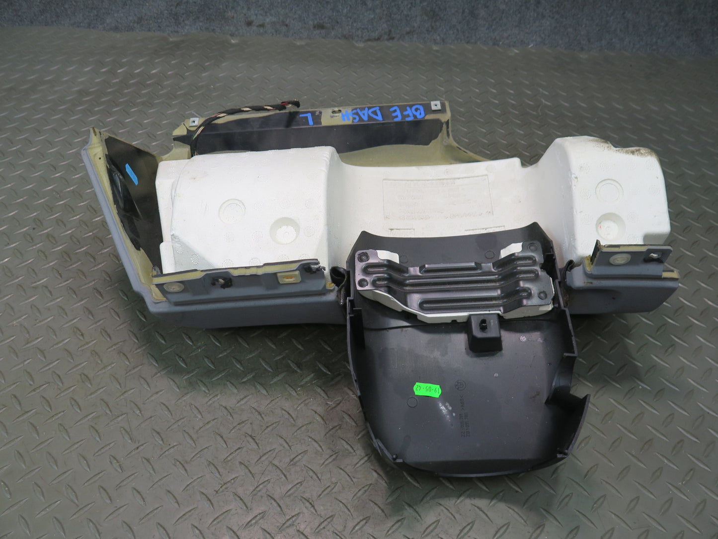 98-03 BMW E39 540ia Sedan Left Knee & Lower Steering Column Trim Assembly OEM