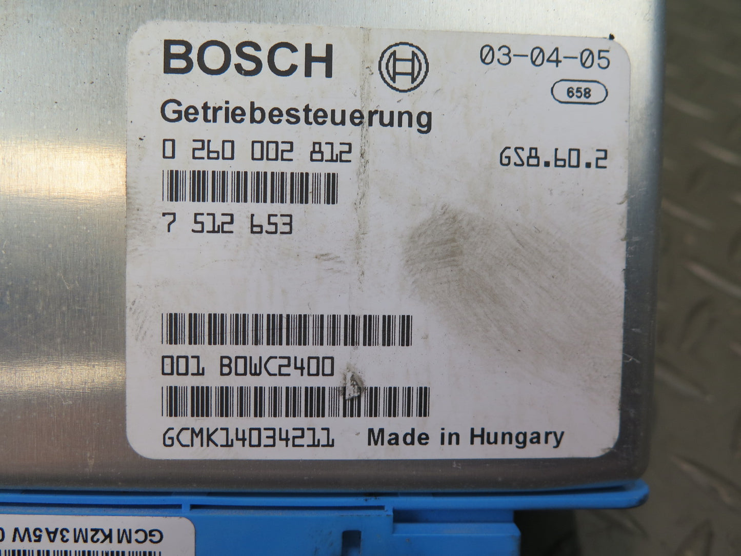 02-03 BMW E39 540i 4.4L M62 A/T Transmission Control Module Unit TCU 7512653 OEM