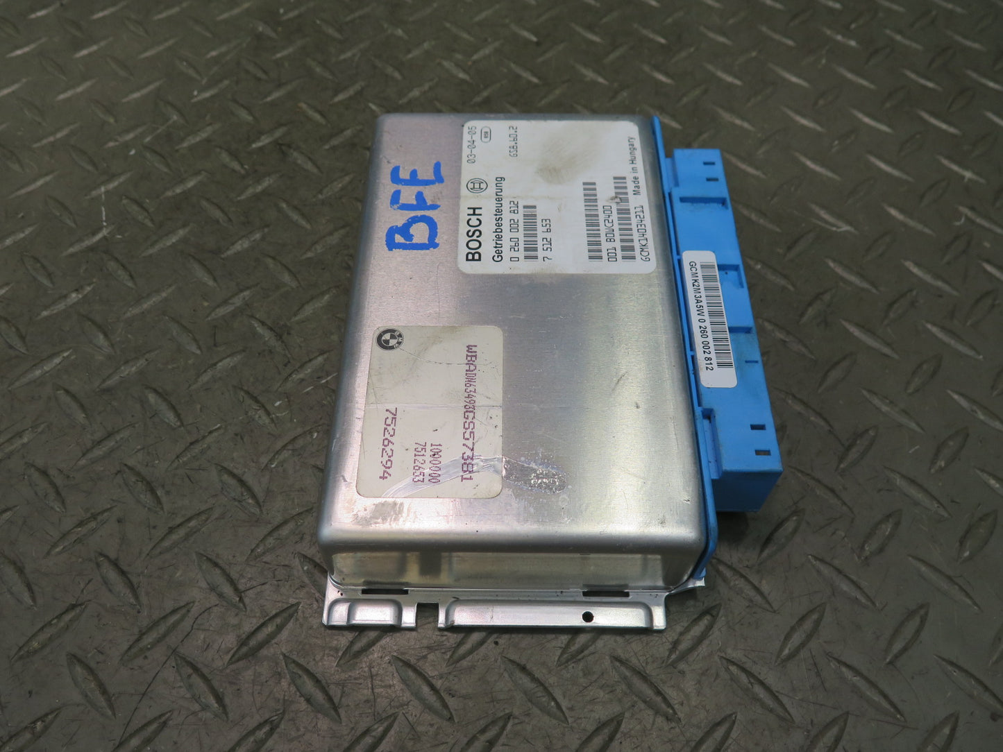 02-03 BMW E39 540i 4.4L M62 A/T Transmission Control Module Unit TCU 7512653 OEM