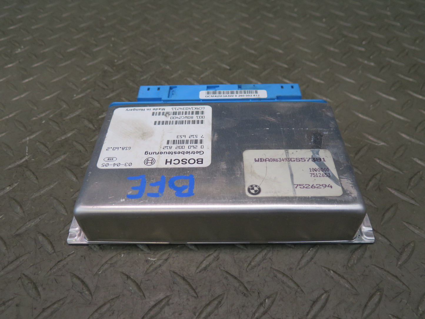 02-03 BMW E39 540i 4.4L M62 A/T Transmission Control Module Unit TCU 7512653 OEM