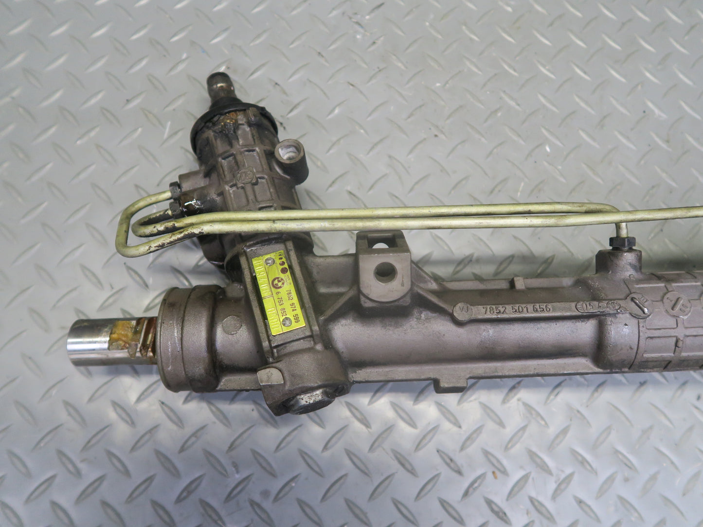 2001 BMW E46 330ci Power Steering Gear Rack & Pinion Yellow TAG 120K 6753852 OEM