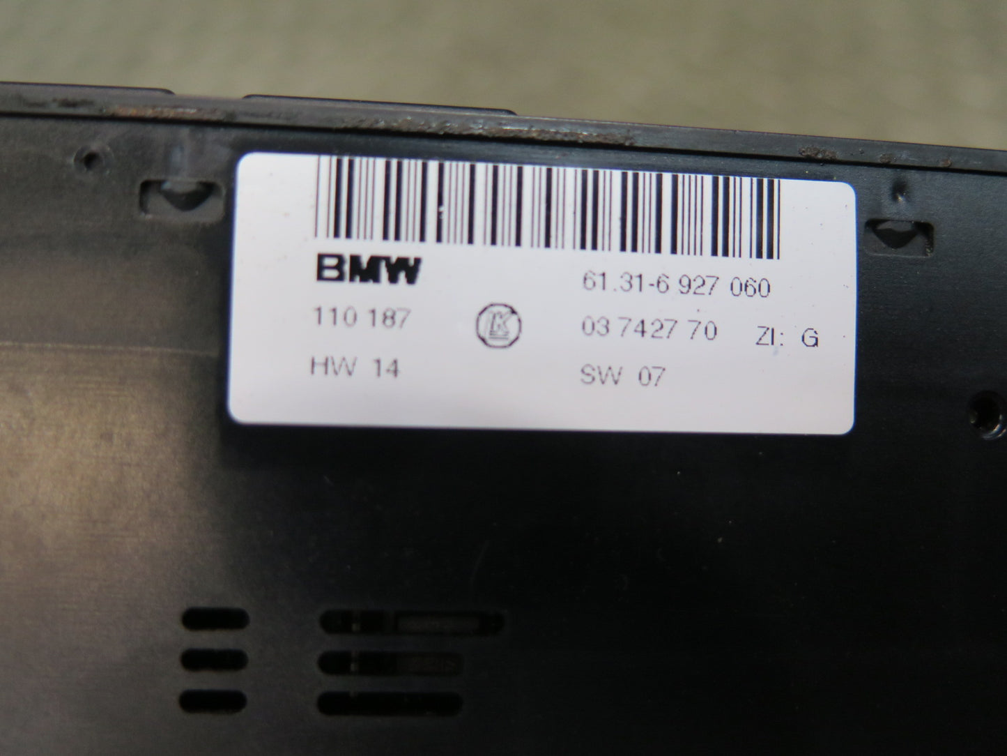 99-03 BMW E39 540ia Heated Seat DSC Sunshade Switch Panel 6927060 OEM