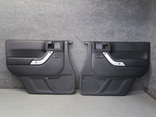11-17 Jeep Wrangler JK 4-DOOR Set of 2 Front Door Interior Trim Panel Cover OEM