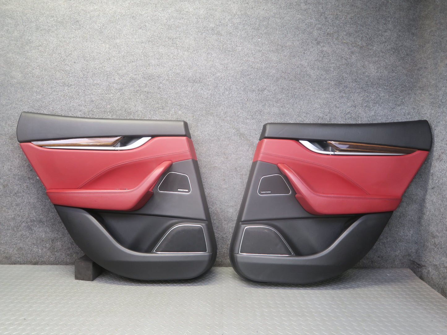2017-2020 Maserati Levante M161 Rear Door Interior Trim Cover Panel Set of 2