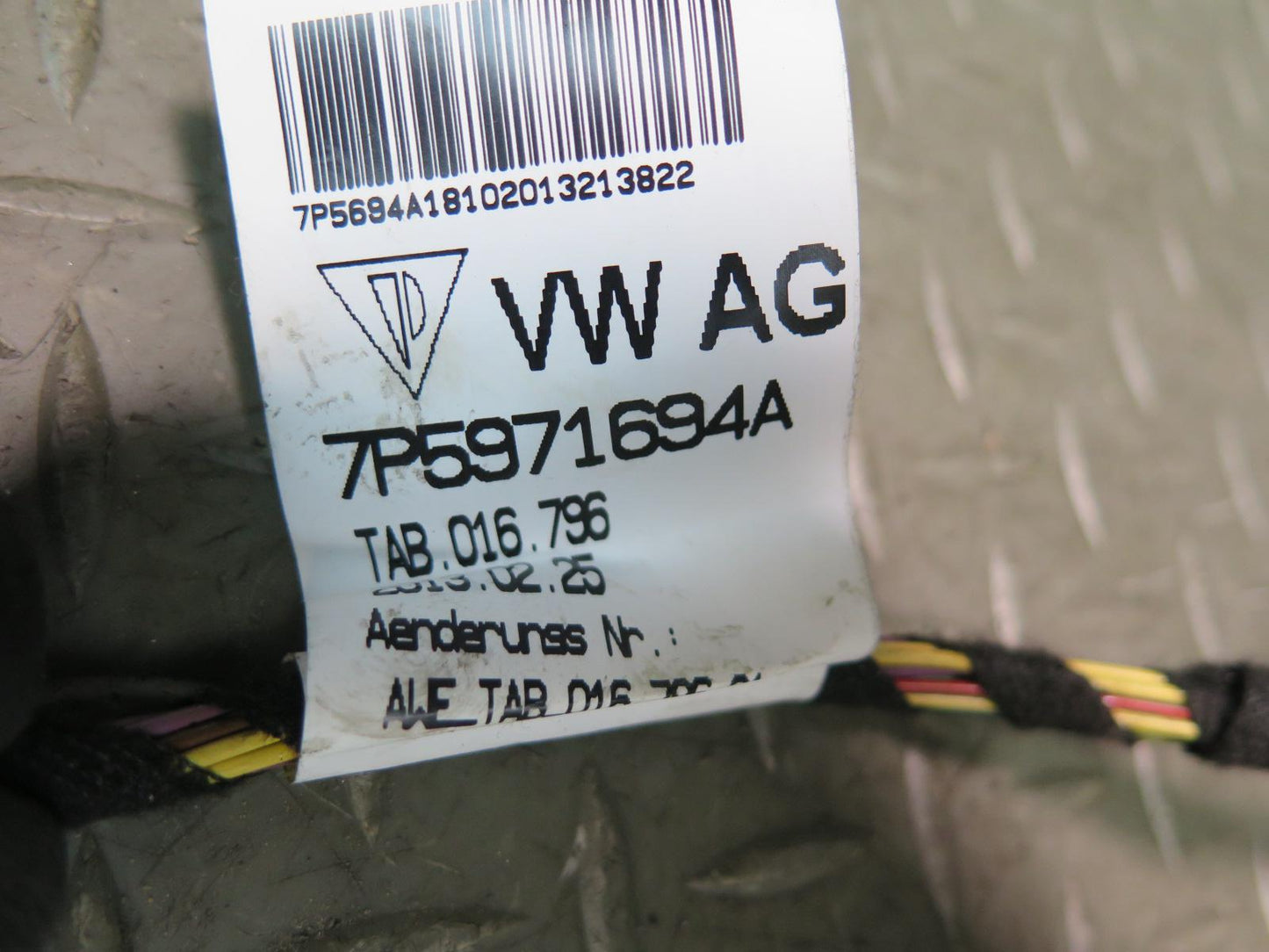 2011-2014 Porsche Cayenne 958 Rear Left Door Wire Wiring Harness 7P5971694A