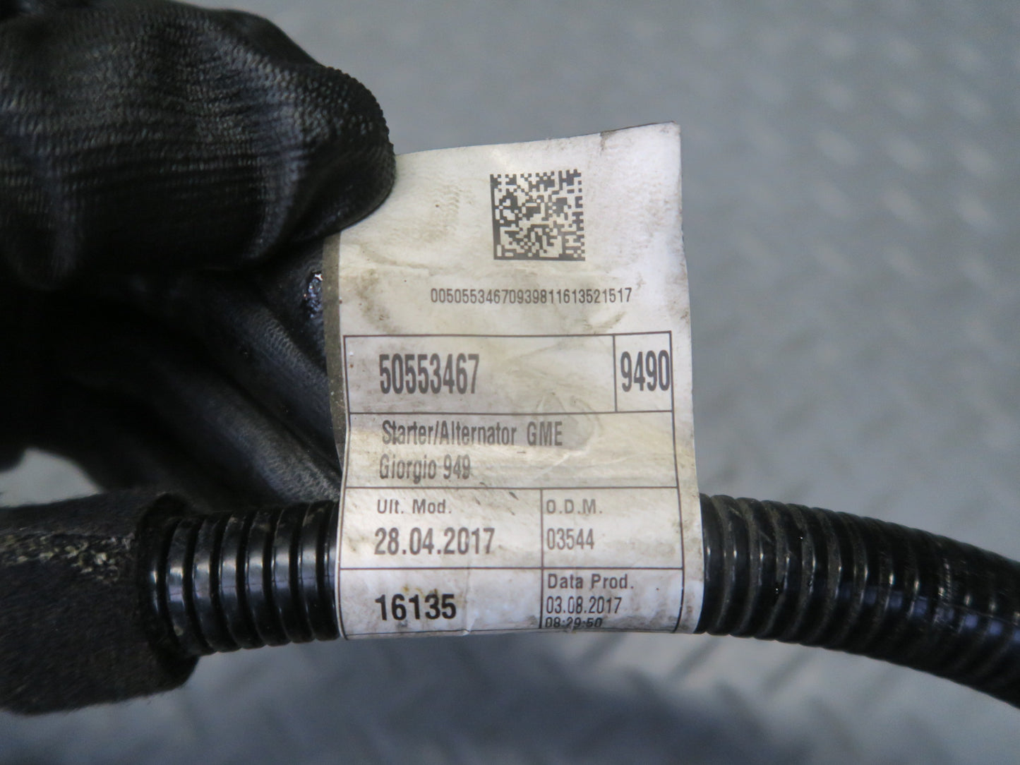 2017-2023 Alfa Romeo Stelvio 2.0L Engine Starter Motor W/ Positive Battery Cable