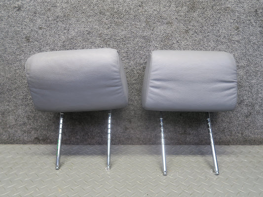 97-03 BMW E39 540ia Set of 2 Front Left & Right Sport Seat Leather Headrest OEM