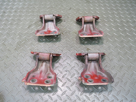 84-86 Nissan 300ZX Z31 Set of 4 Left & Right Upper & Lower Door Hinge RED OEM
