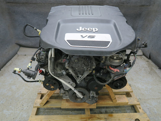 14-18 Jeep Wrangler JK 3.6L ERB 4WD VIN G 8th Digit Engine Motor 74k Miles