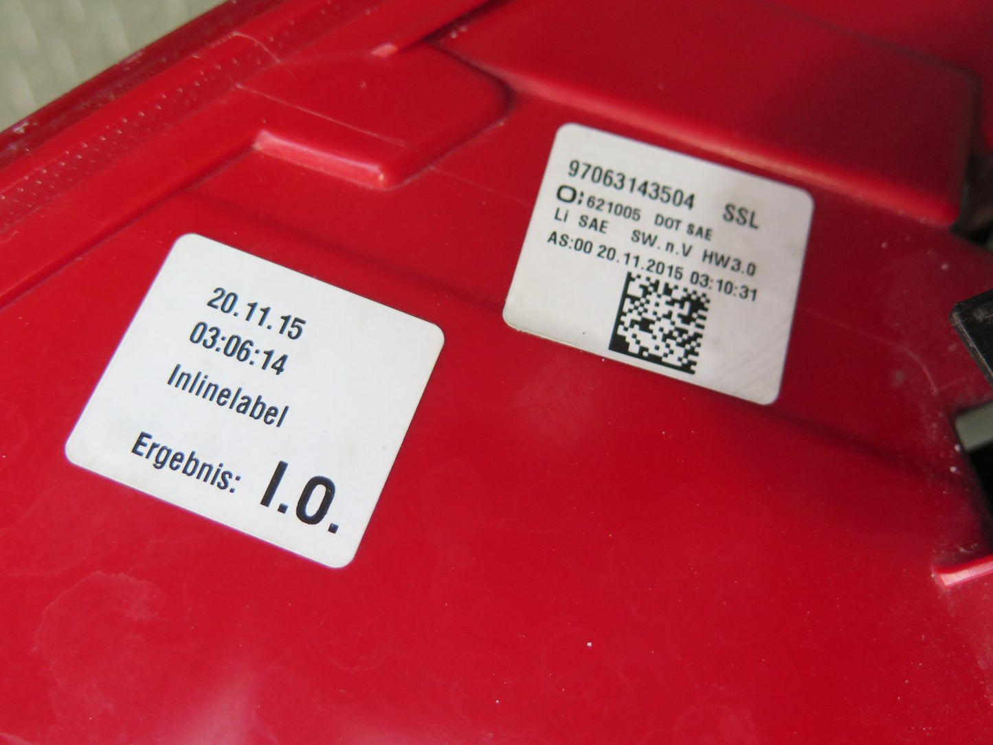 2014-2016 Porsche Panamera 970 Rear Left & Right Side Tail Light Lamp Set