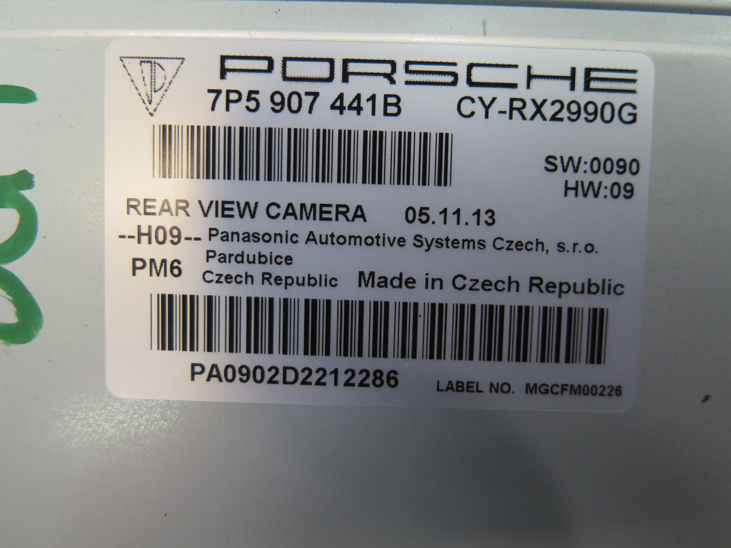 2011-2018 Porsche Cayenne 958 Rear View Camera Control Module 7P5907441B