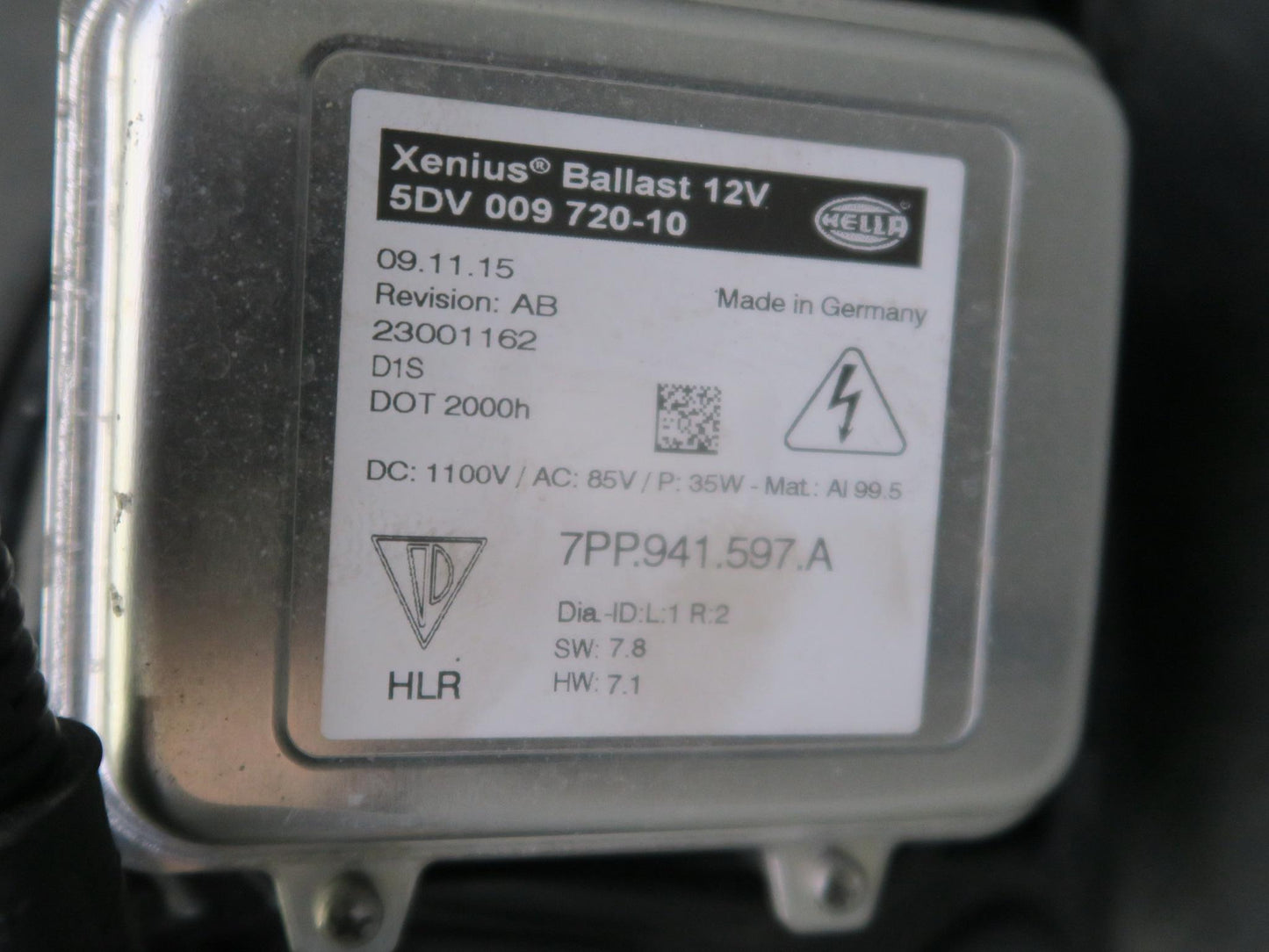 2014-2016 Porsche Panamera 970 Front Left Driver Side HID Xenon Headlight Lamp