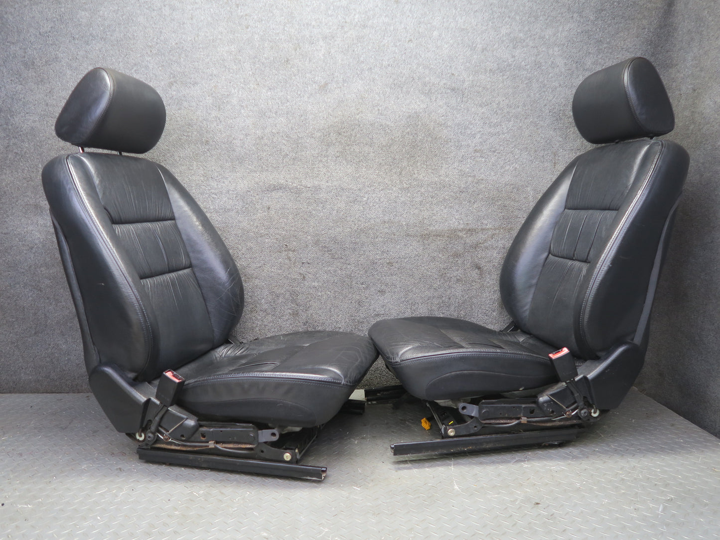 2002-2007 Mercedes W463 G500 Front & Rear Power Leather Seat Black Set