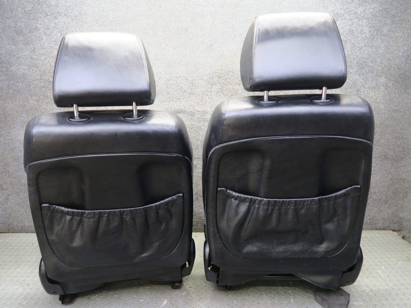 2002-2007 Mercedes W463 G500 Front & Rear Power Leather Seat Black Set