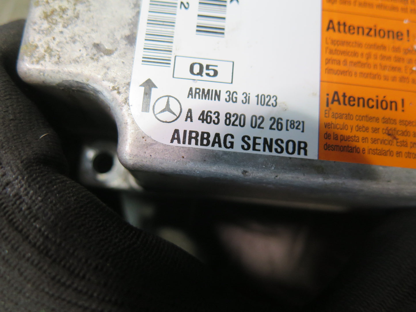 02-12 MERCEDES G500 W463 SRS CRASH SENSOR DIAGNOSTIC MODULE OEM