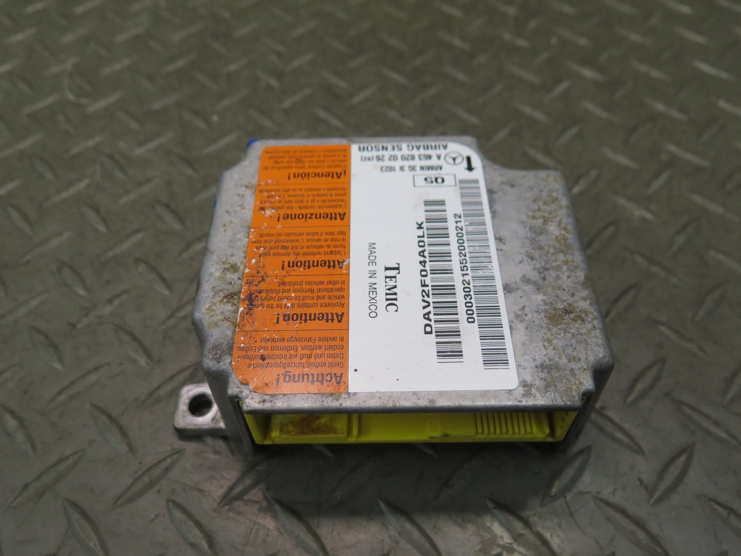 02-12 MERCEDES G500 W463 SRS CRASH SENSOR DIAGNOSTIC MODULE OEM