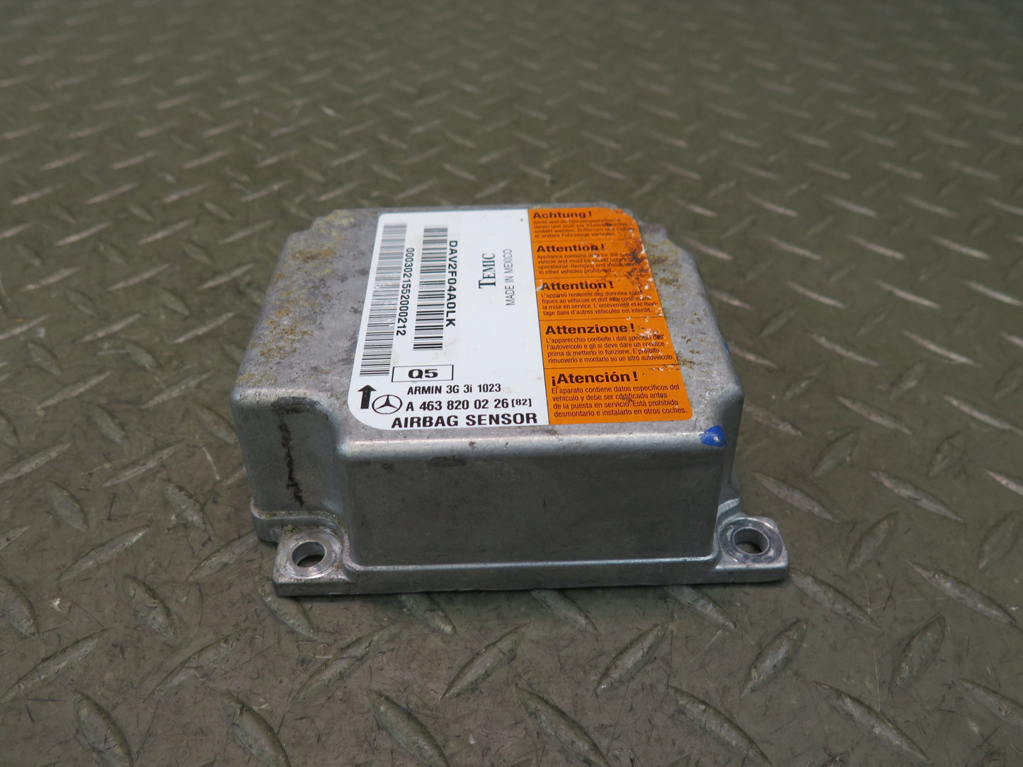 02-12 MERCEDES G500 W463 SRS CRASH SENSOR DIAGNOSTIC MODULE OEM