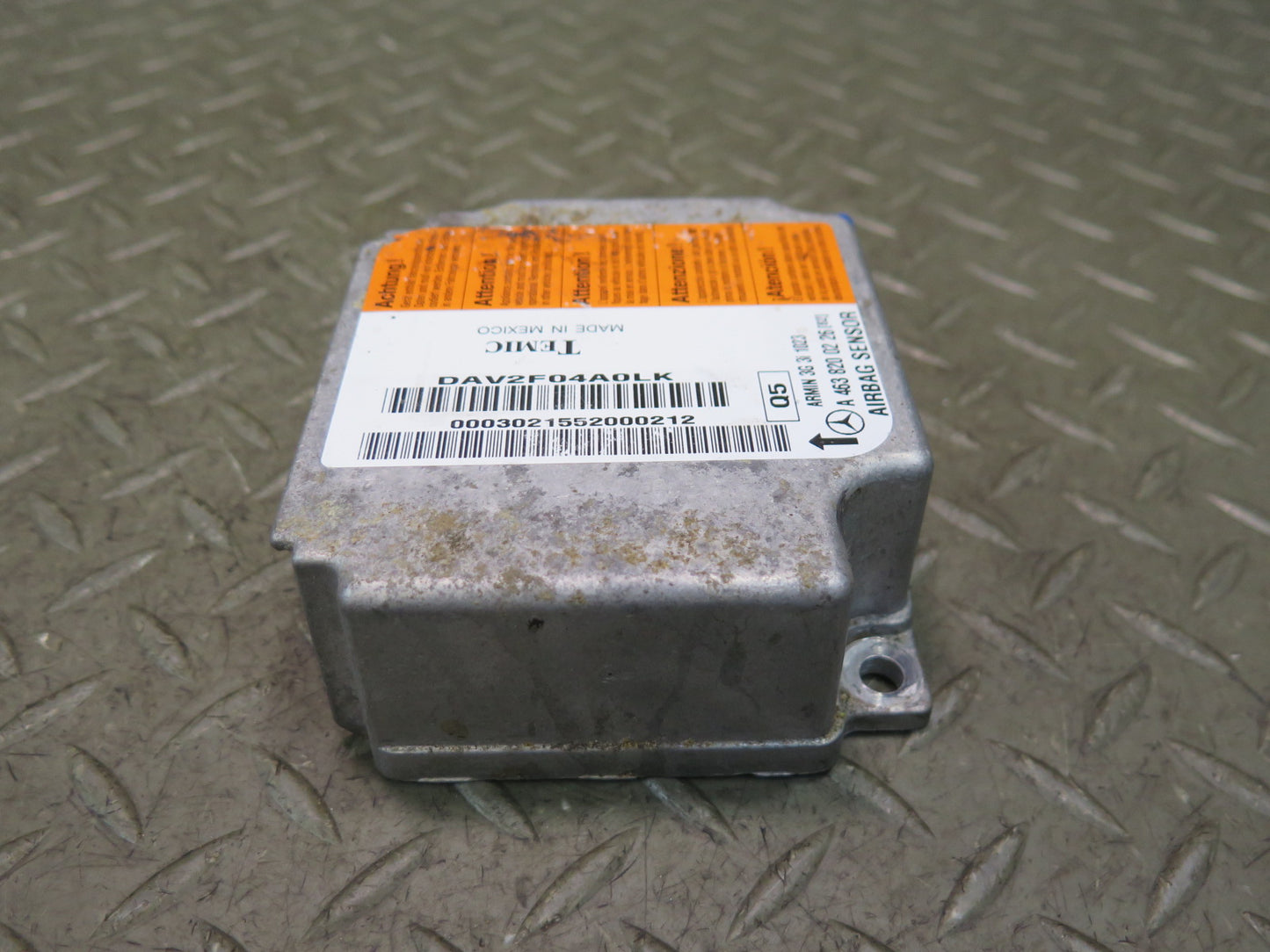 02-12 MERCEDES G500 W463 SRS CRASH SENSOR DIAGNOSTIC MODULE OEM